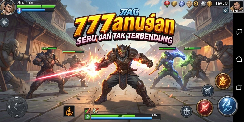 Tampilan aksi pertarungan yang mendebarkan di 77AG.