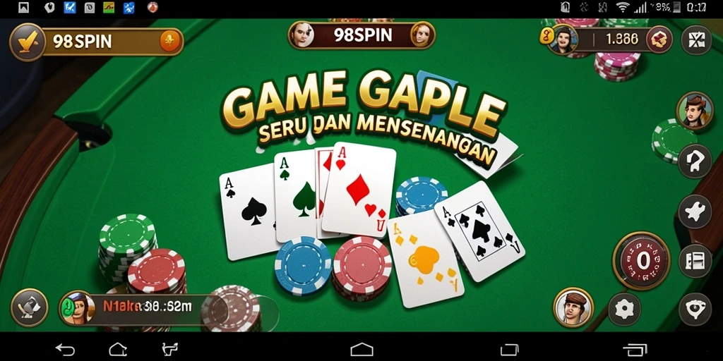 Tampilan gameplay seru 98SPIN dengan teman-teman.