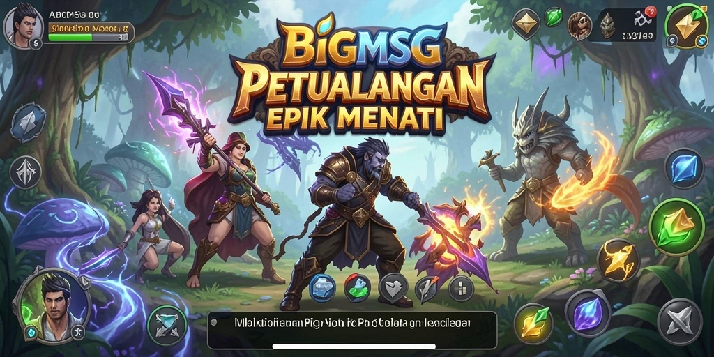 Gameplay seru BIGMSG dalam suasana petualangan yang menegangkan.