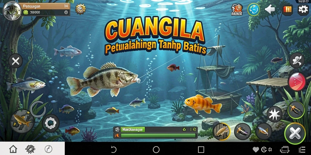Gameplay seru memancing ikan besar di CUANGILA dengan grafik menawan.
