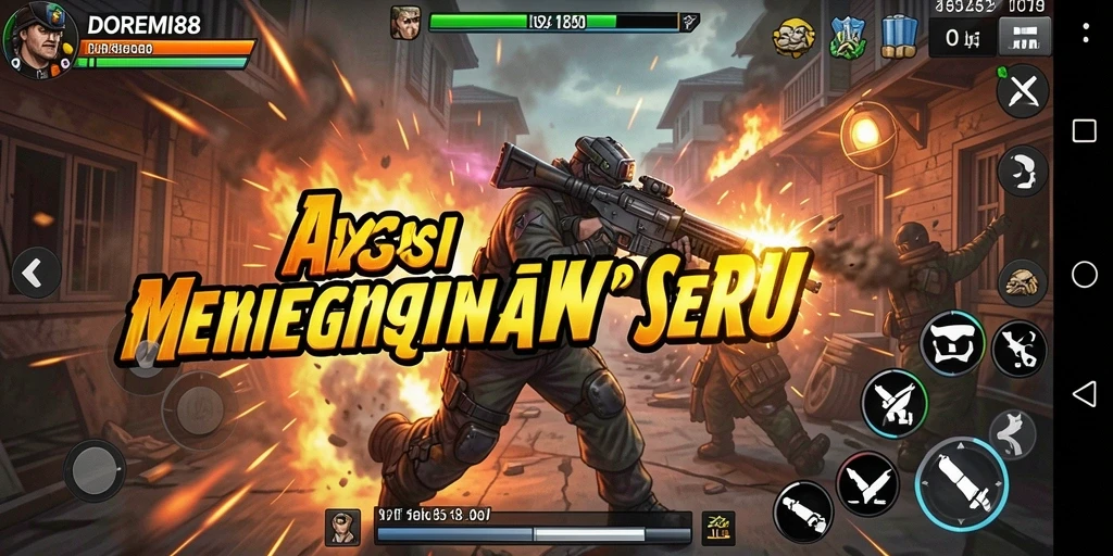 Tangkapan layar aksi DOREMI88 menampilkan pertarungan seru dan grafis menakjubkan.