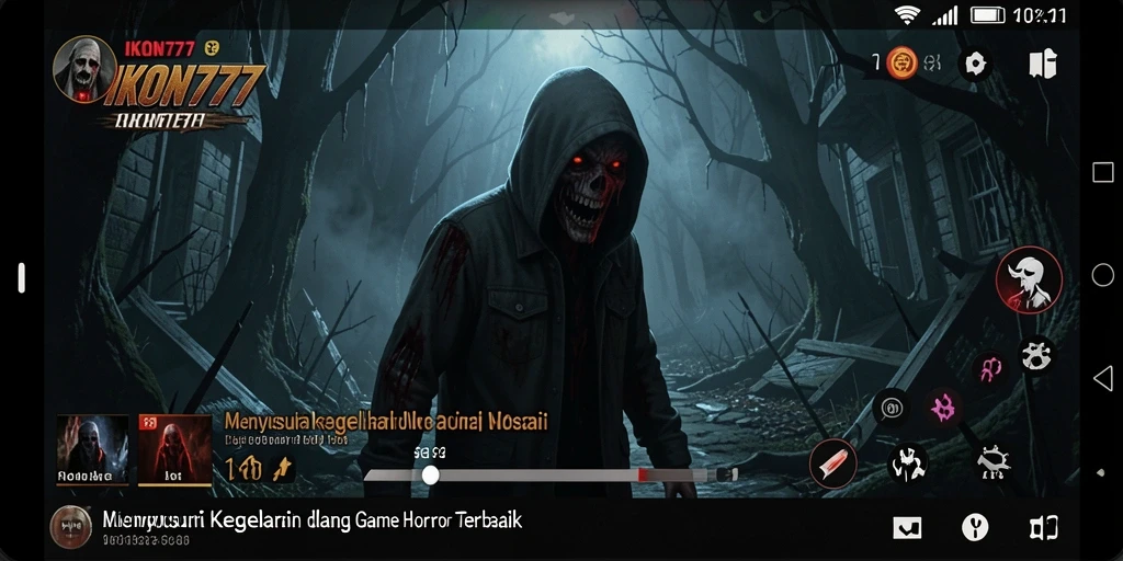 Gameplay seram di IKON777, penuh dengan kegelapan dan ketegangan.