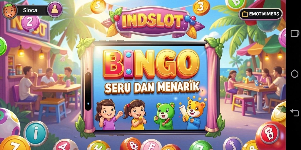 Tampilan seru gameplay Bingo di INDSLOT.