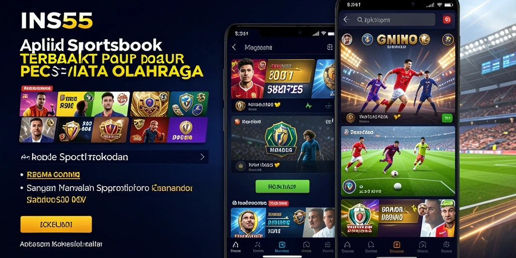 Tampilan gameplay INS55 menampilkan berbagai pilihan taruhan olahraga yang menarik.