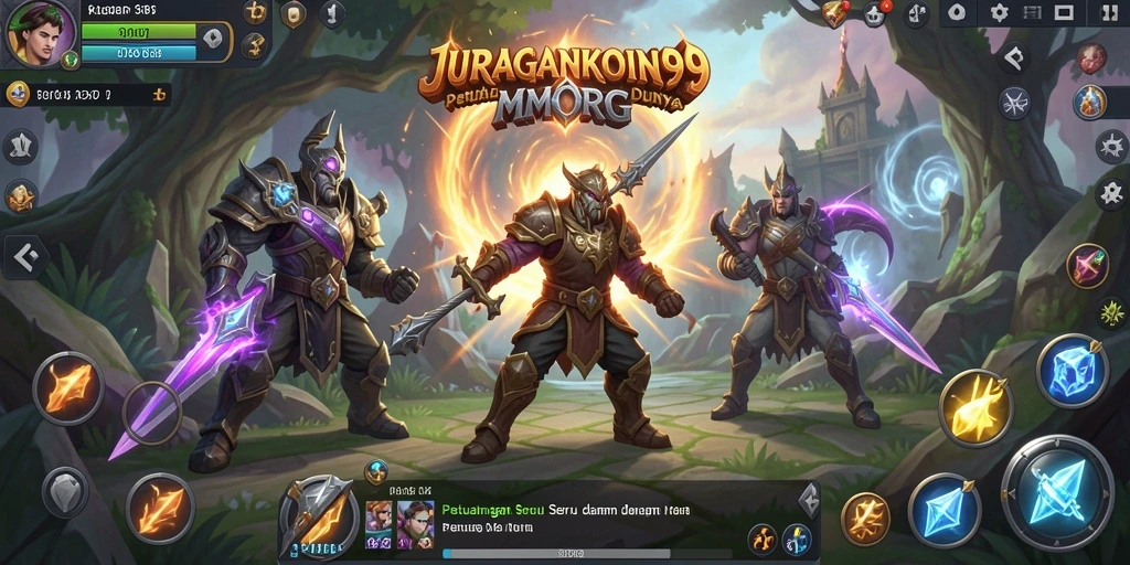 Tangkap momen seru dalam gameplay MMORPG JURAGANKOIN99.