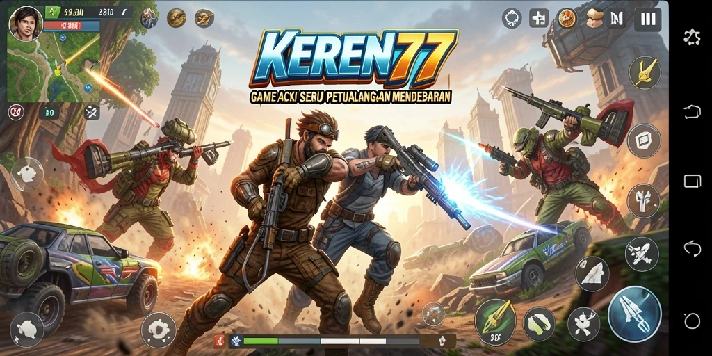 Tampilan gameplay KEREN77 dengan aksi memukau dan seru.