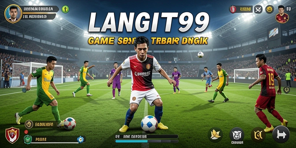 Menampilkan gameplay sepak bola yang seru dan kompetitif di LANGIT99.