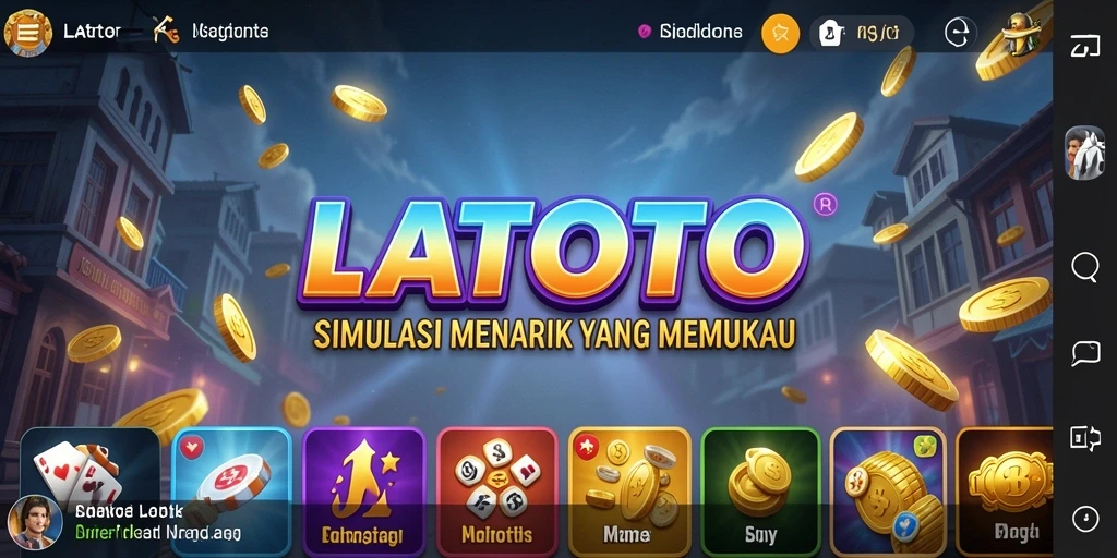 Tampilan gameplay LATOTO yang menarik dalam simulasi kehidupan.