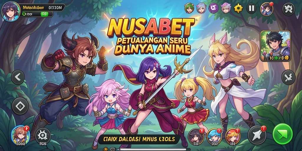 Screenshot NUSABET menampilkan aksi seru dalam gameplay Anime.