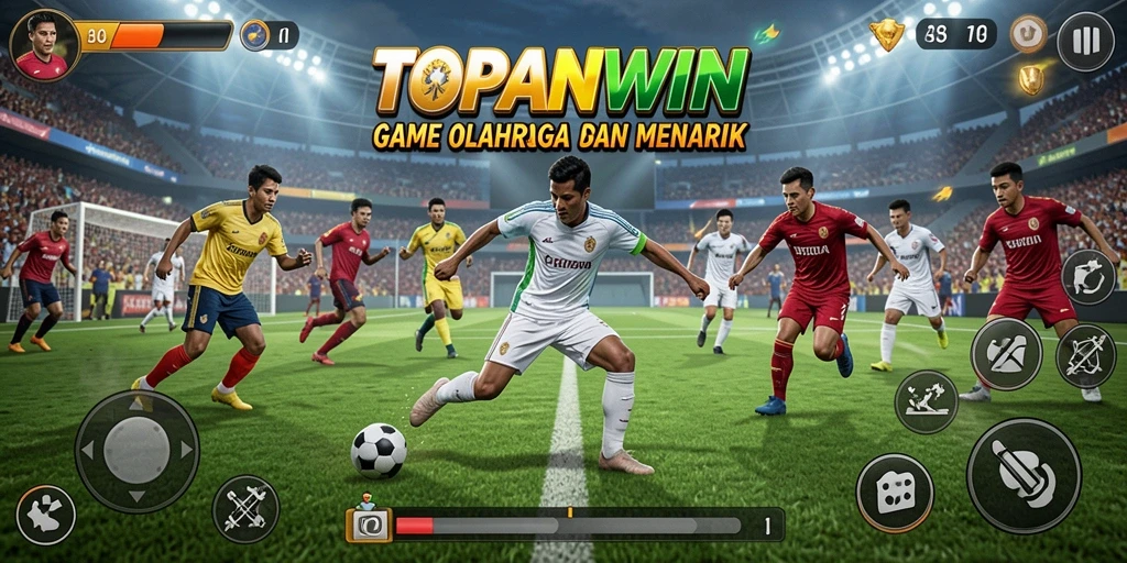 Tampilan gameplay seru di TOPANWIN dengan aksi olahraga mendebarkan.