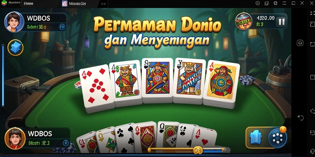 Tampilan gameplay Domino yang menarik dan interaktif.